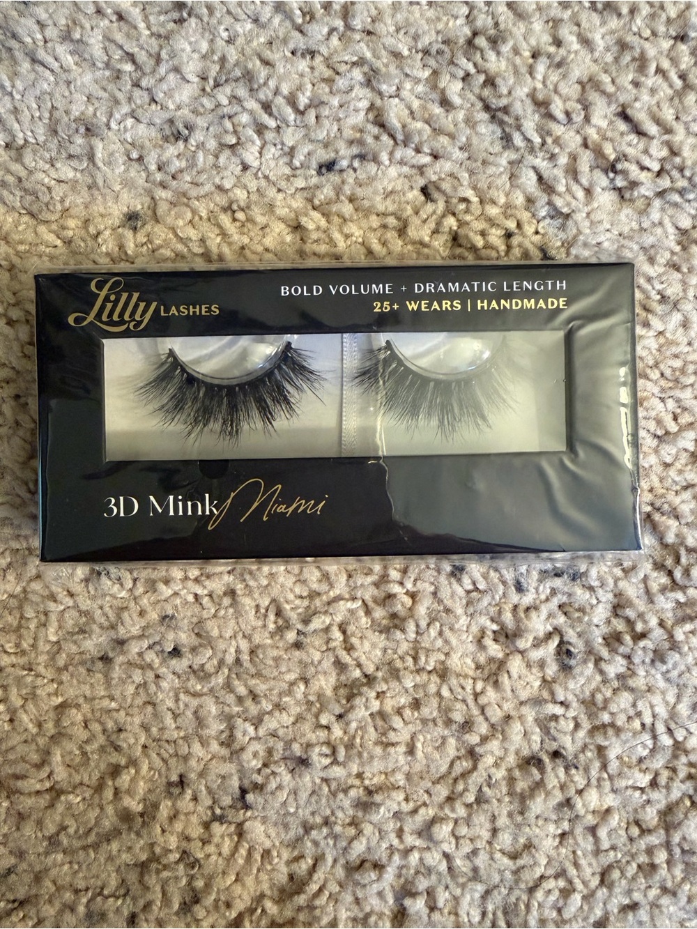 Lilly Lashes 3D Mink Miami Strip Lashes - Black